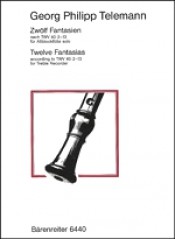 Telemann, Georg Philipp : 12 Fantasie per Flauto dolce solo