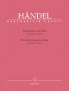 Händel, Georg Friedrich : 11 Sonate. Edizione completa delle sonate per Flauto e Basso continuo, comprese le sonate originali per Flauto dolce. Urtext