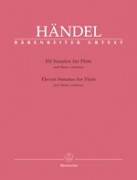Händel, Georg Friedrich : 11 Sonate. Edizione completa delle sonate per Flauto e Basso continuo, comprese le sonate originali per Flauto dolce. Urtext