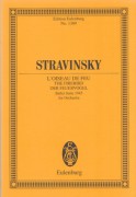 Stravinsky, Igor : The Firebird. Ballet Suite 1945 for Orchestra. Partitura tascabile