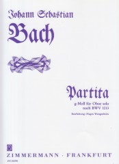Bach, Johann Sebastian : Partita in sol minore BWV 1013, per Oboe solo