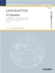 Sammartini, Giuseppe : 12 Sonate per 2 Flauti dolci Contralti (Violini) e Basso Continuo, vol. 3