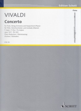 Vivaldi, Antonio : Concerto per Flauto, Archi e Basso Continuo op. 10, n. 1 La Tempesta di mare, riduzione per Flauto e Pianoforte Vivaldi, Antonio : Concerto per Flauto, Archi e Basso Continuo op. 10, n. 1 La Tempesta di mare, riduzione per Flauto e Pianoforte