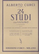 Curci, Alberto : 24 studi in prima posizione op. 23, per Violino