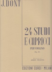 Dont, Jakob : Studi e capricci op. 35, per Violino