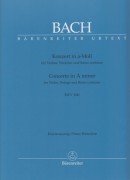 Bach, Johann Sebastian : Concerto in la minore per Violino, Archi e Basso continuo BWV 1041, riduzione per Violino e Pianoforte. Urtext