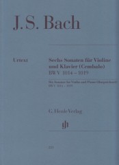 Bach, Johann Sebastian : Six Sonatas for Violin and Cembalo. Urtext