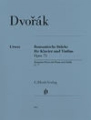 Dvorák, Antonín : Romantische Stucke op. 75, per Violino e Pianoforte. Urtext