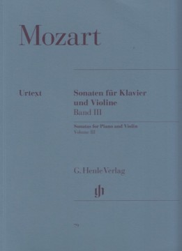 Mozart, Wolfgang Amadeus : Sonate per Violino e Pianoforte, vol. III. Urtext