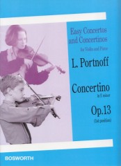Portnoff, Leo : Concertino op. 13 in mi minore, per Violino e Pianoforte