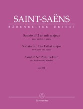 Saint-Saëns, Camille : Sonate n. 2 op. 102, per Violino e Pianoforte. Urtext
