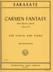 Sarasate, Pablo de : Carmen Fantasy op. 25, per Violino e Pianoforte