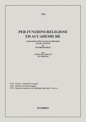 Bonelli, E. : Per funzioni religiose ed accademie: composizioni celebri, in parte extraliturgiche, per Violino e Organo (Bonelli) Bonelli, E. : Per funzioni religiose ed accademie: composizioni celebri, in parte extraliturgiche, per Violino e Organo (Bonelli)