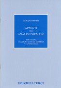 Dionisi, Renato : Appunti di analisi formale