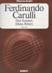 Carulli, Ferdinando : 3 Sonate per Chitarra