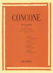 Concone, Giuseppe : 40 Lezioni op. 17 per Basso o Baritono, con accompagnamento di Pianoforte