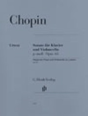 Chopin, Frédéric : Sonata in sol minore op. 65, per Violoncello e Pianoforte. Urtext