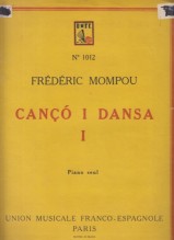 Mompou, Frédéric : Cançó i dansa n. 1, per Pianoforte Mompou, Frédéric : Cançó i dansa n. 1, per Pianoforte
