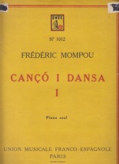 Mompou, Frédéric : Cançó i dansa n. 1, per Pianoforte