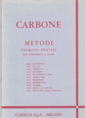 Carbone, E. : Metodi teorico-pratici per strumenti a fiato: Clarinetto