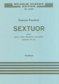 Poulenc, Francis : Sestetto per Pianoforte, Flauto, Oboe, Clarinetto, Fagotto e Corno. Partitura tascabile