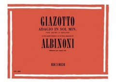 Giazotto, Remo : Adagio in sol minore. Su due spunti tematici e su un basso numerato di Tommaso Albinoni