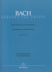 Bach, Johann Sebastian : Inventionen und Sinfonien per Clavicembalo BWV 772-801. Urtext