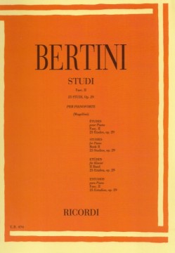 Bertini, E. : 25 Studi op. 29 per Pianoforte, fascicolo II