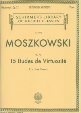 Moszkowski, Moritz : 15 studi di virtuosità Ad Aspera op. 72, per Pianoforte
