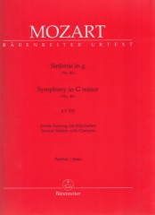 Mozart, Wolfgang Amadeus : Sinfonia n. 40 in sol minore KV 550 (versione con clarinetti). Partitura. Urtext