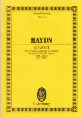 Haydn, Franz Joseph : Quartetto d’Archi op. 77 nr. 2. Partitura tascabile