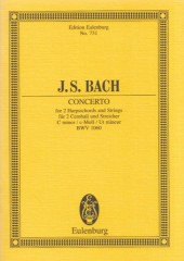 Bach, Johann Sebastian : Concerto per 2 Clavicembali e Archi, BWV 1060. Partitura tascabile Bach, Johann Sebastian : Concerto per 2 Clavicembali e Archi, BWV 1060. Partitura tascabile