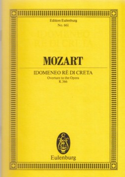 Mozart, Wolfgang Amadeus : Idomeneo, KV 366. Ouverture. Partitura tascabile