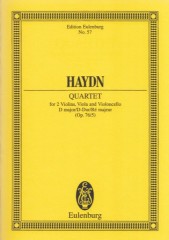 Haydn, Franz Joseph : Quartetto d’Archi Op. 76/5. Partitura tascabile