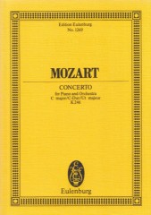 Mozart, Wolfgang Amadeus : Concerto per Pianoforte e Orchestra KV 246. Partitura tascabile