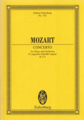 Mozart, Wolfgang Amadeus : Concerto KV 271 Jeunehomme-Konzert per Pianoforte e Orchestra. Partitura tascabile