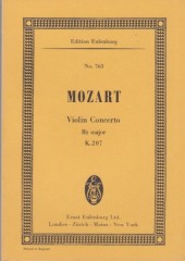 Mozart, Wolfgang Amadeus : Concerto per Violino e Orchestra KV 207. Partitura tascabile