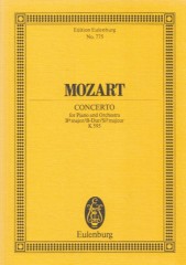 Mozart, Wolfgang Amadeus : Concerto per Pianoforte e Orchestra KV 595. Partitura tascabile