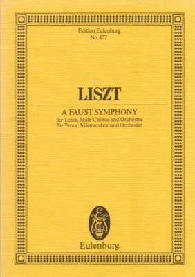 Liszt, Franz : A Faust Symphony. Partitura tascabile