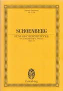 Schönberg, Arnold : 5 Pezzi orchestrali op. 16. Partitura tascabile  