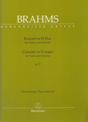 Brahms, Johannes : Concerto per Violino e Orchestra, riduzione per Violino e Pianoforte. Urtext