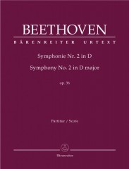 Beethoven, Ludwig van : Sinfonia n. 2 op. 36. Partitura. Urtext