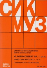 Shostakovich, Dmítrij : Piano Concerto nr. 1 op. 35, partitura tascabile