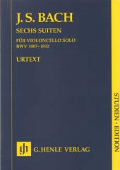 Bach, Johann Sebastian : Six Suites for Violoncello solo. Partitura tascabile. Urtext