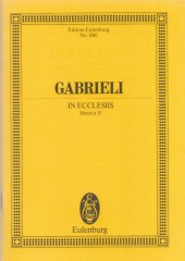 Gabrieli, Giovanni : In Ecclesiis. Motet a 15. Partitura tascabile