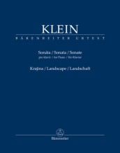 Klein, Gideon : Sonata. Landscape, per Pianoforte. Urtext