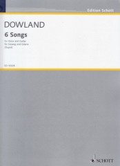 Dowland, John : 6 Songs for Voice and Guitar