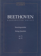 Beethoven, Ludwig van : Quartetti d’archi opp. 74, 95. Partitura tascabile. Urtext Beethoven, Ludwig van : Quartetti d’archi opp. 74, 95. Partitura tascabile. Urtext