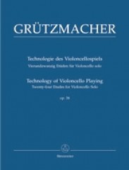 Grützmacher, Friedrich : Studi op. 38, per Violoncello. Urtext