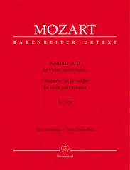 Mozart, Wolfgang Amadeus : Concerto per Violino e Orchestra KV2  271a, riduzione per Violino e Orchestra. Urtext